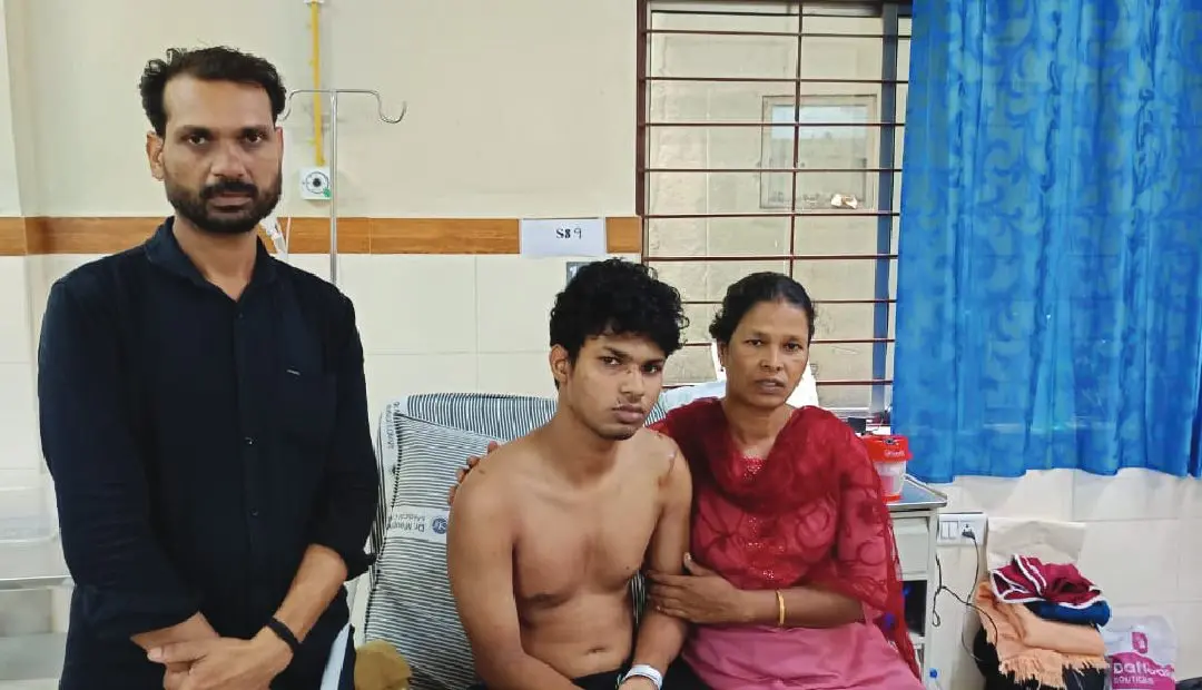 Sreehari with his parents