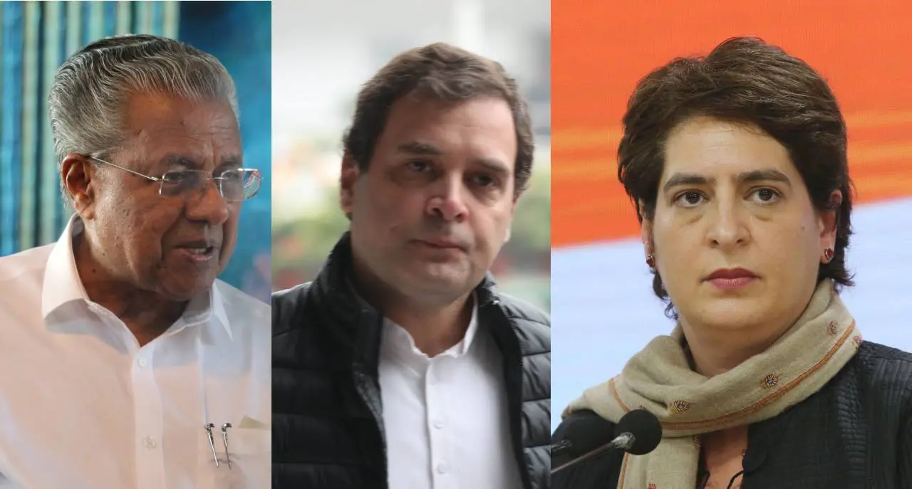 Pinarayi Vijayan, Rahul Gandhi, Priyanka Gandhi | Mathrubhumi Archives