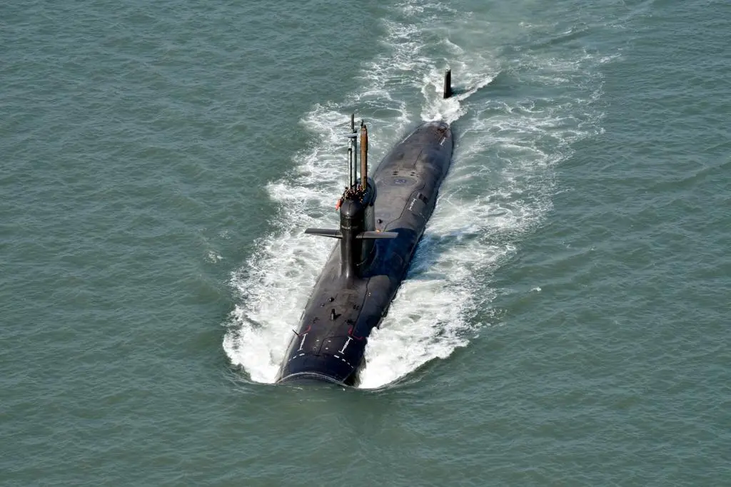 A submarine of Scorpene design