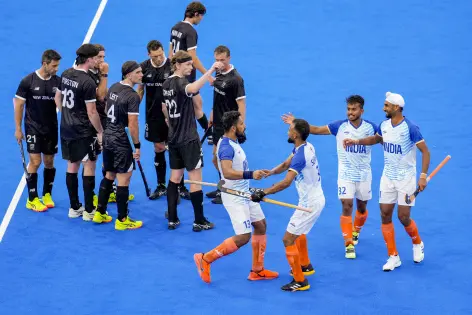 India clinches 3-2 victory in Paris Hockey opener; Shuttlers Chirag-Satwik advance