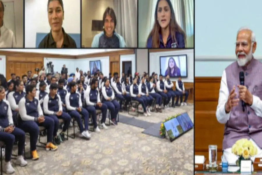PM Modi engages with Indian team bound for Paris Olympics 2024