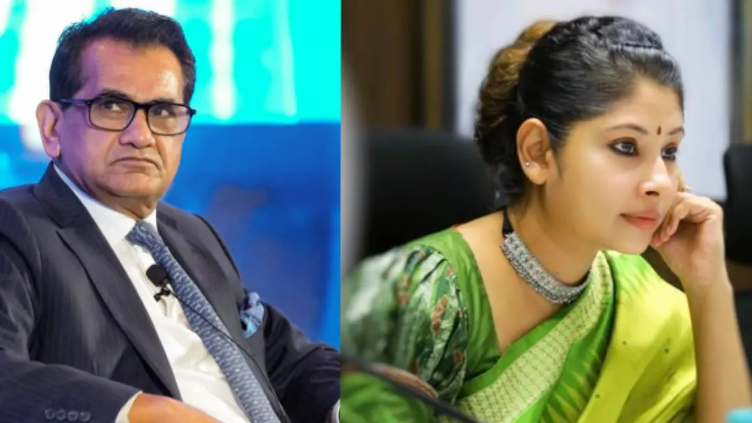 From (L) G20 sherpa Amitabh Kant and IAS officer Smita Sabharwal. | Photo Courtesy: X