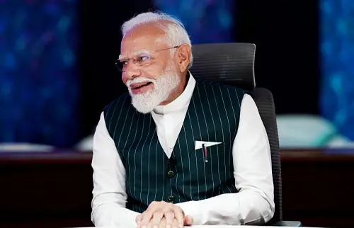 Prime Minister Narendra Modi interacts with some of the top Indian gamers on a host of issues relating to the gaming industry. l Photo: AFP