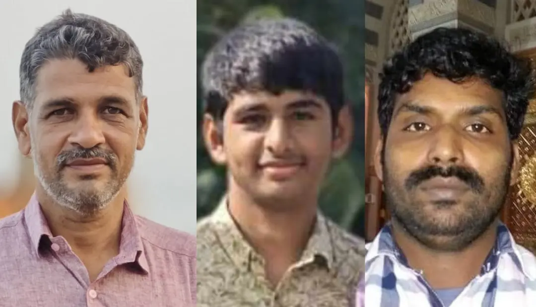 Mohammed Ashraf, Mohammed Amin, Kunji Muhammed (from Left)