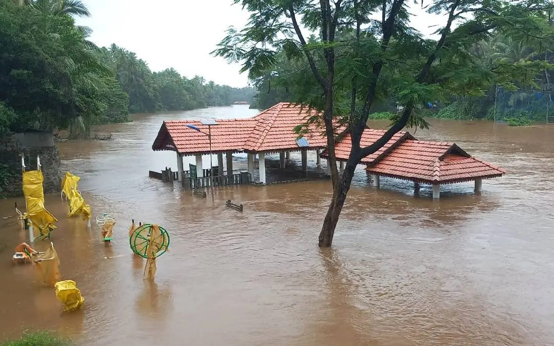 Overflowing Mayyazhi river. | Photo: Arranged