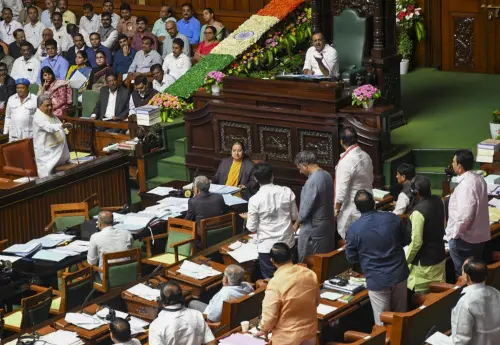 Karnataka Chief Minister Siddaramaiah speaks in the Assembly during ongoing Monsoon session at Vidhana Soudha, in Bengauru. | Photo: PTI