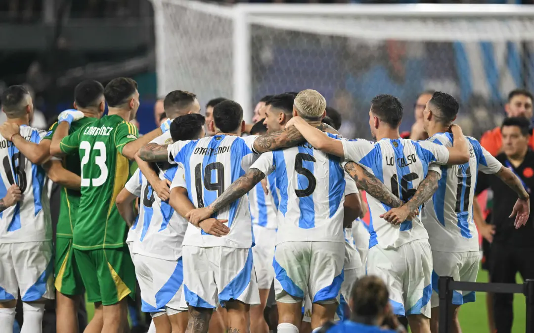 Argentina's players celebrate their victory in Copa America | Photo: AFP
