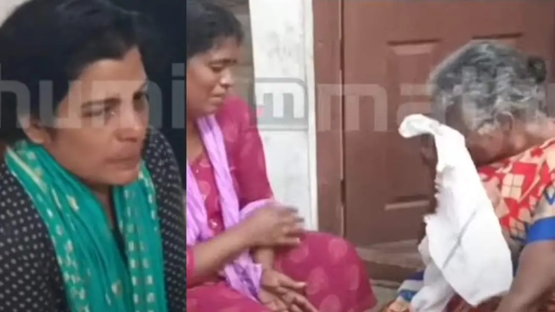 Bereaved family members of the deceased | Photo: Screengrab/ Mathrubhumi News