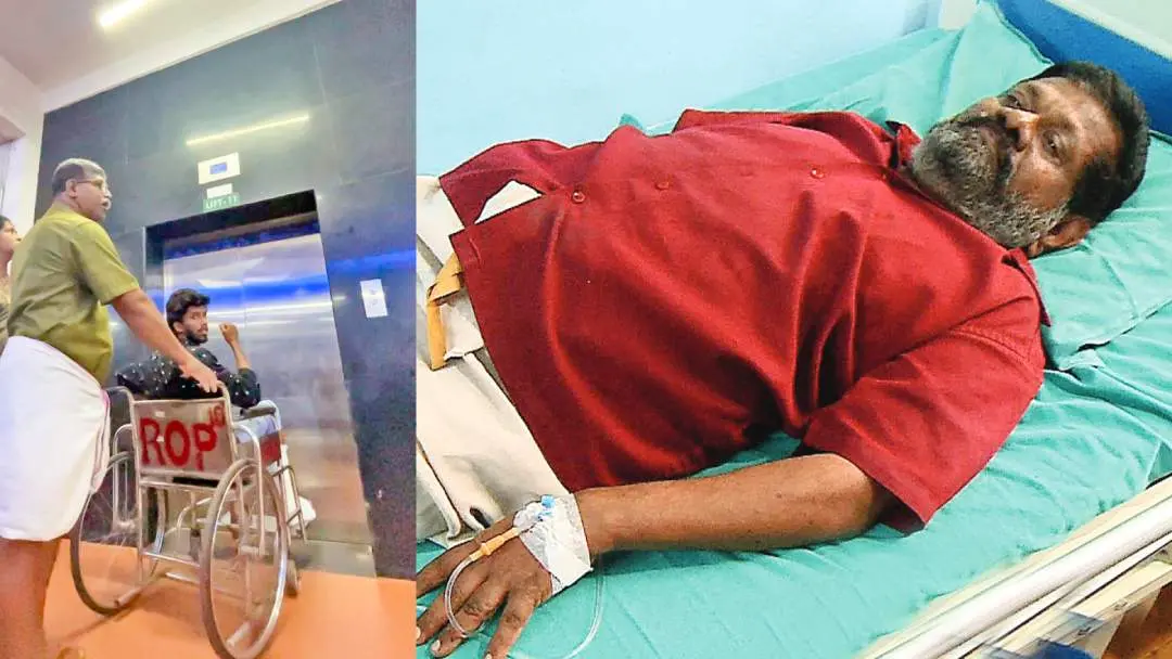 Lift number 11 in which the patient got trapped, Raveendran Nair at Thiruvananthapuram Medical College Hospital