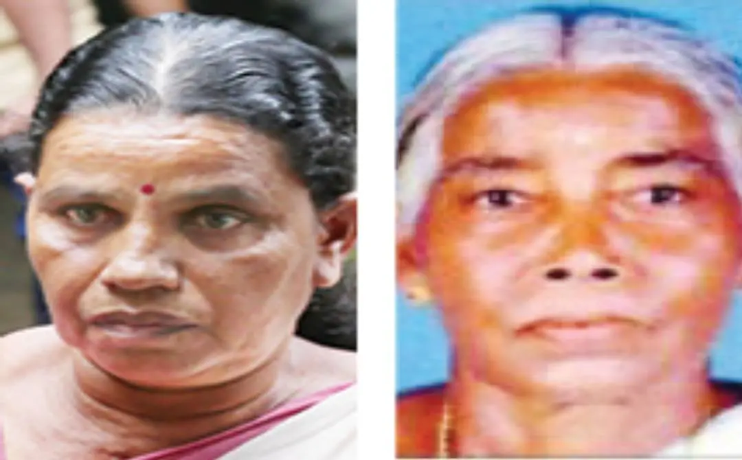 Accused P. Ambika (L) and Ammalu Amma