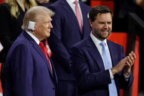 Trump sports bandaged ear in first public appearance after attack