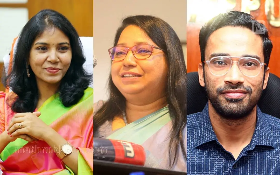 V. Vigneshwari (L), Sheeba George (C) and Sriram Venkataraman (R)