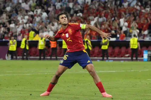 Euro 2024: Spain's Rodri named best player of tournament