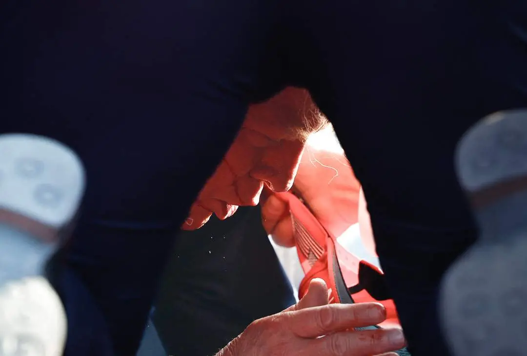 Trump after getting shot | AFP