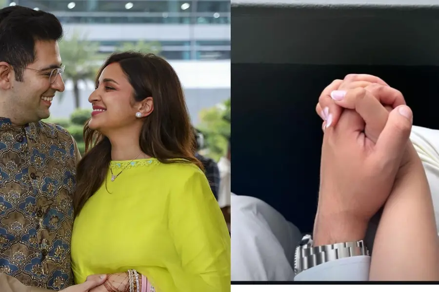 Parineeti Chopra, Raghav Chadha hold hands at Wimbledon final