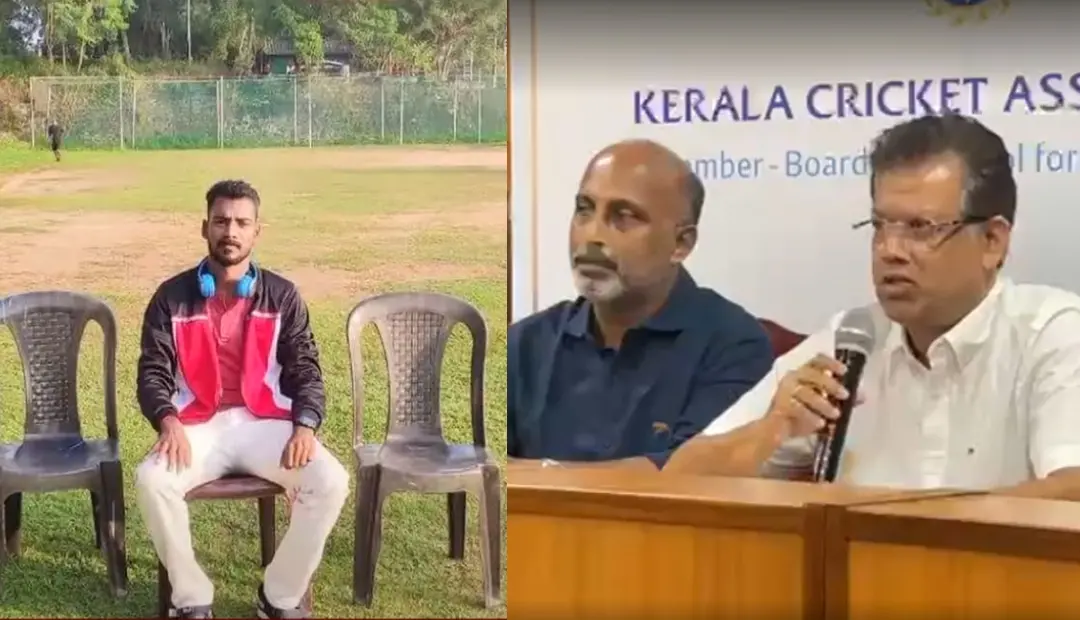 Cricket coach Manu, KCA officials meet media
