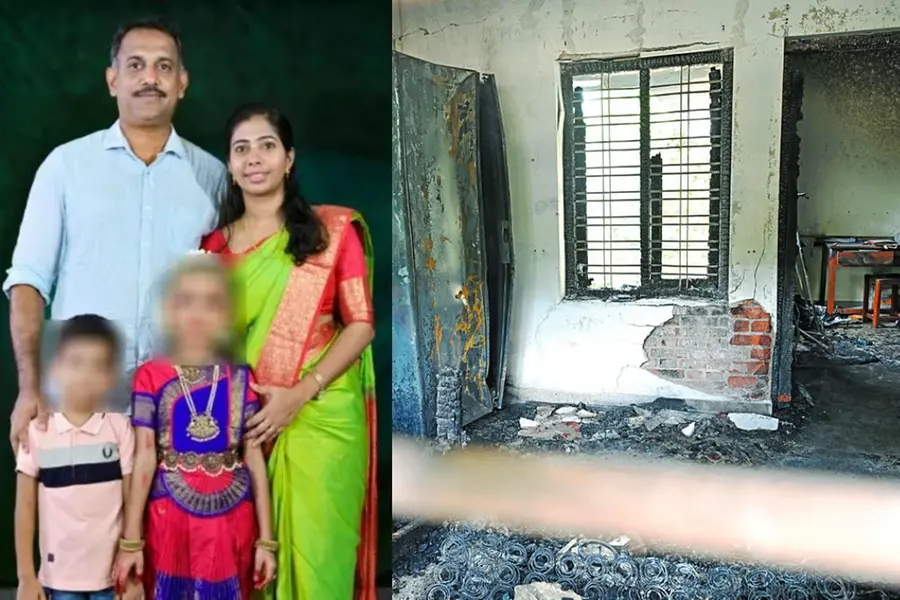 അങ്കമാലിയിൽ വീടിന് തീപ്പിടിച്ച് 4 പേർ മരിച്ചത് ആത്മഹത്യയെന്ന് സൂചന; പെട്രോൾ വാങ്ങുന്ന ദൃശ്യം ലഭിച്ചു
