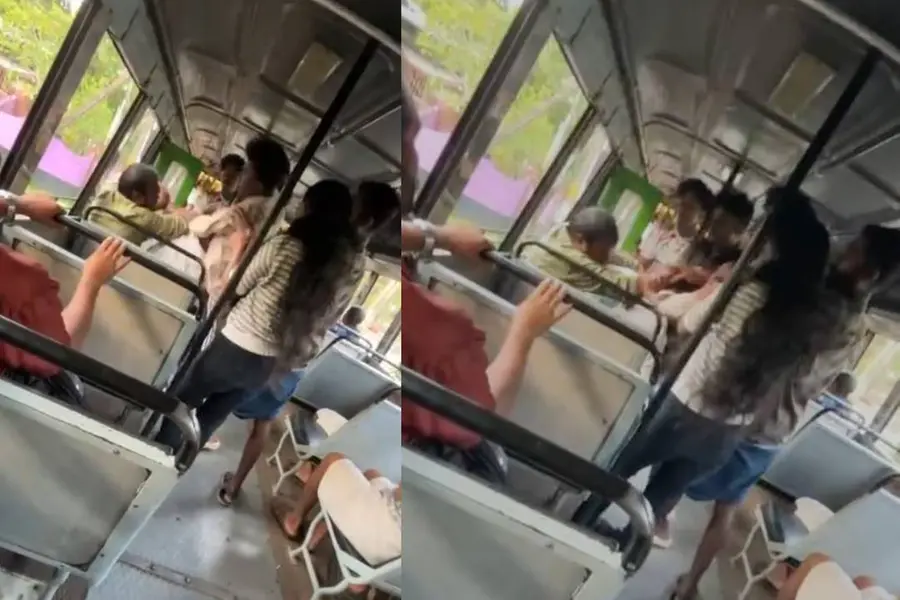 Kerala bus conductor brutally beaten up for refusing concession to girl student without ID | Video
