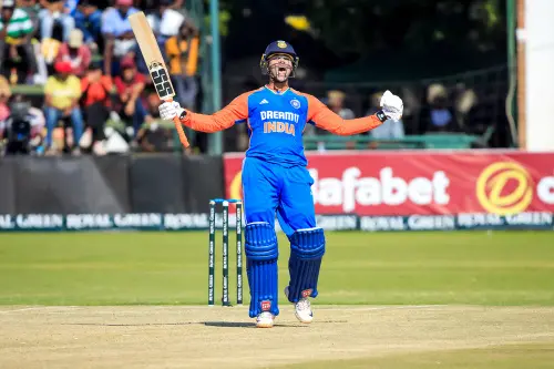 Power-packed ton by Abhishek helps India to level series against Zimbabwe