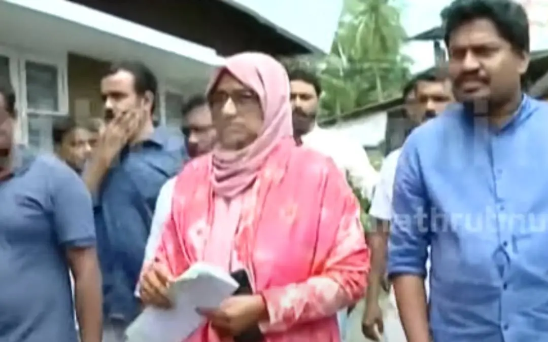 Ajmal's mother reaches police station to lodge complaint against KSEB employees | Screen grab/ Mathrubhumi News