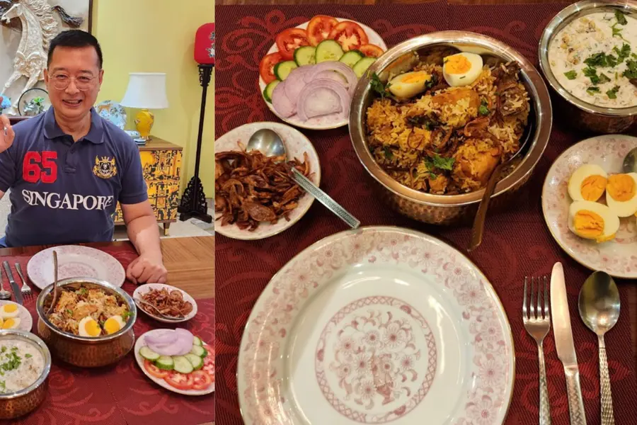 Watch Singapore envoy cook biryani for the first time on world biryani day