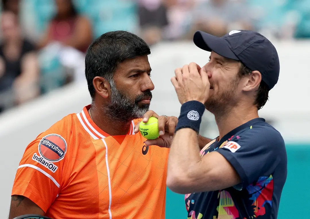 Rohan Bopanna of India and Matthew Ebden of Australia | Photo: AFP
