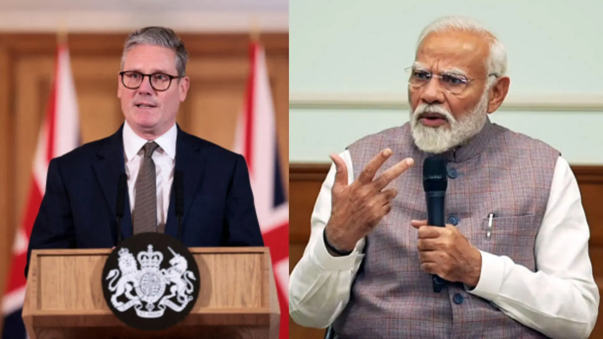 Keir Starmer, Narendra Modi | Photo: AFP, ANI