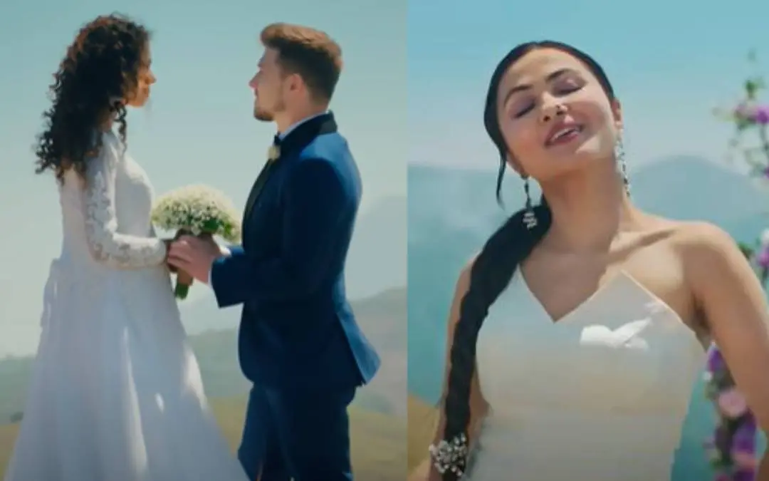 Screengrab from Vidya Vox's song