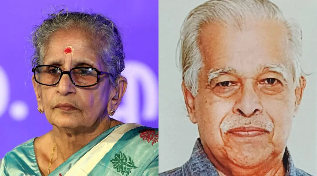 M Leelavathy, N Radhakrishnan Nair | Photo: Mathrubhumi