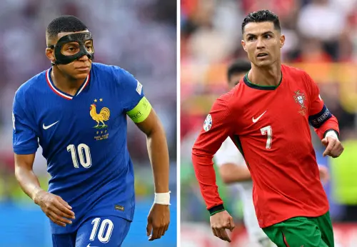 From (L) Kylian Mabppe and Cristiano Ronaldo | Photo: Agencies