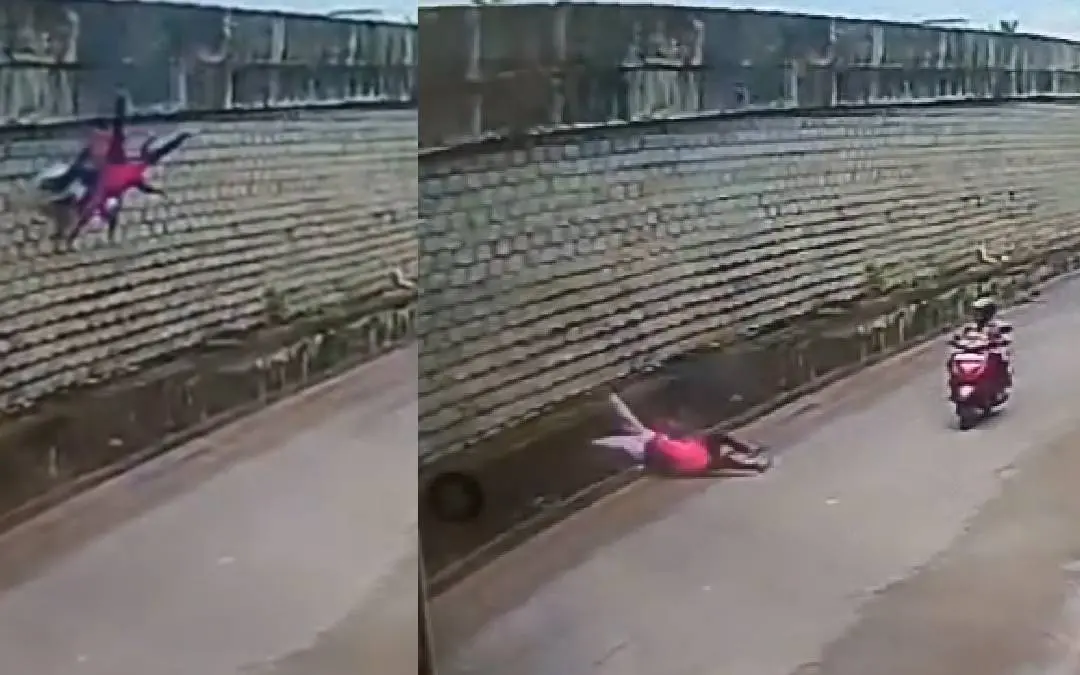 Visuals from the accident