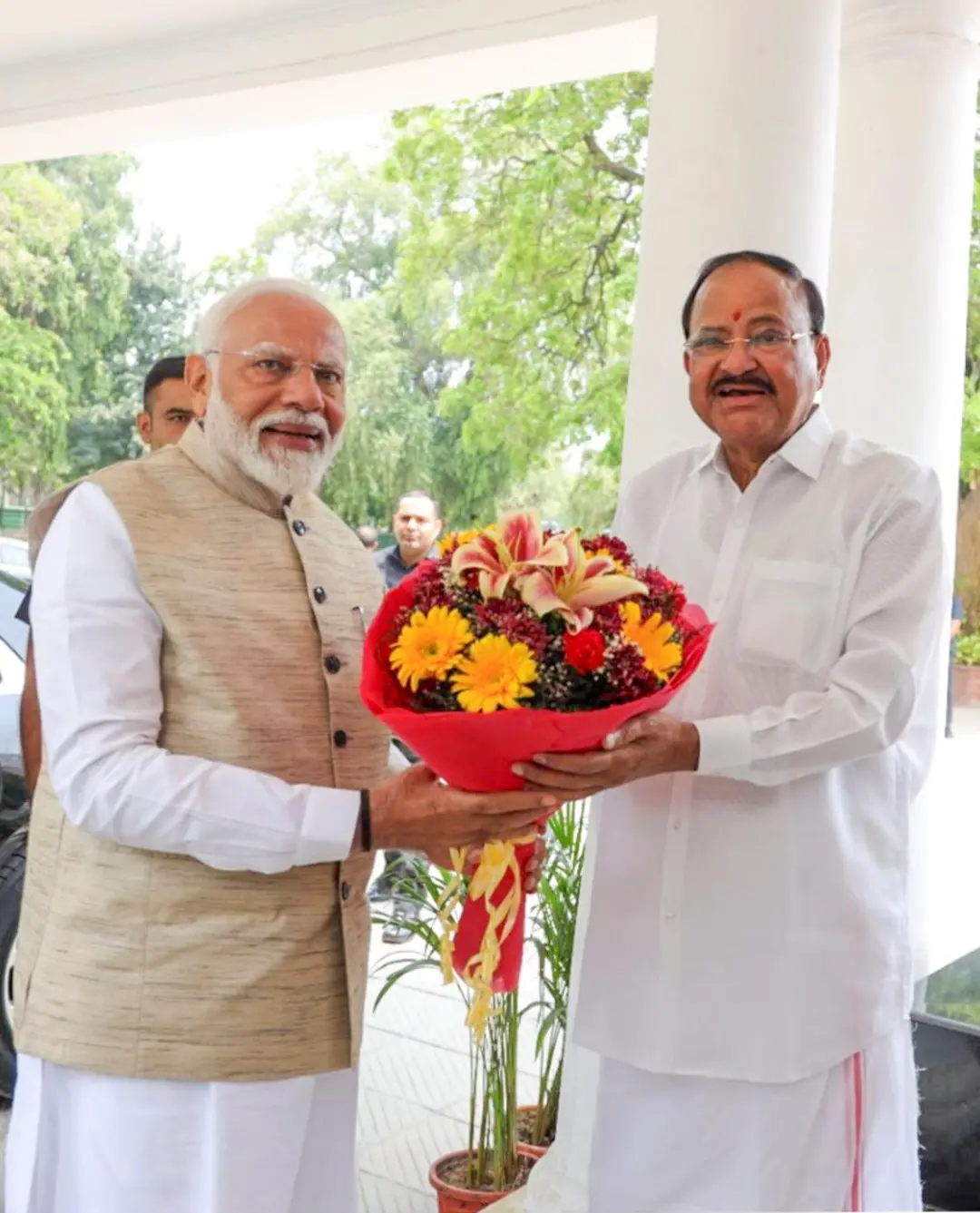 Prime Minister Narendra Modi with former vice president M Venkaiah Naidu | File Photo: PTI