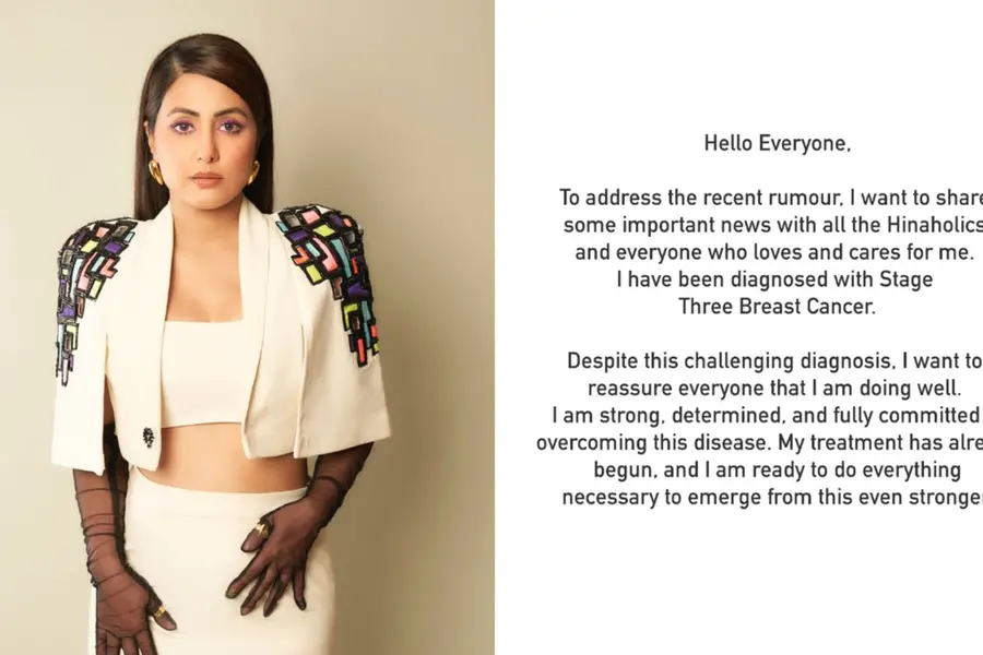 Hina Khan diagnosed with stage 3 breast cancer