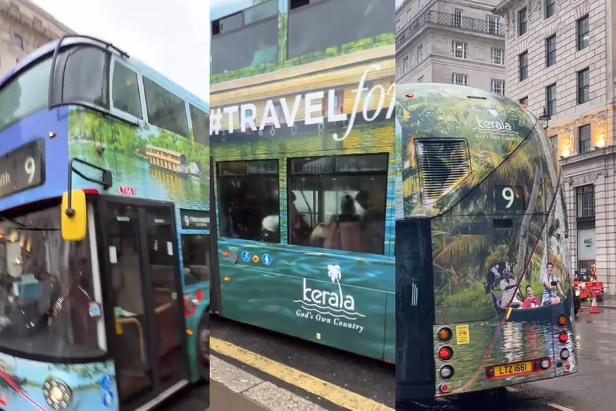 From backwaters to houseboats: London bus promotes Kerala tourism