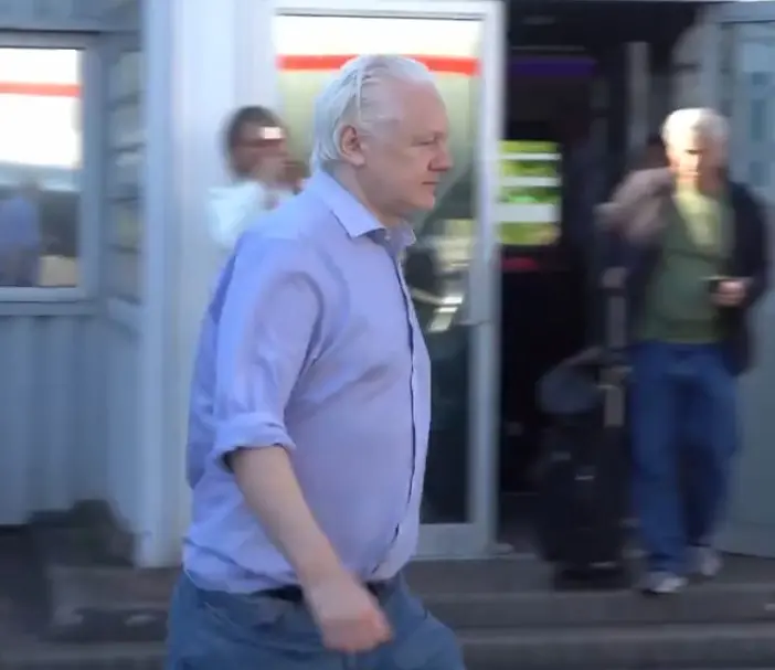 Julian Assange freed from prison | X Screengrab
