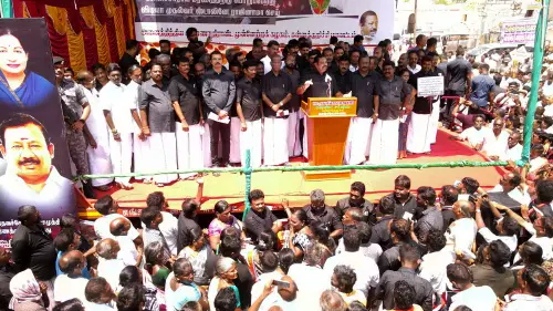 AIADMK General Secretary Edappadi Palaniswami addresses a protest against the Tamil Nadu hooch tragedy | Photo: ANI
