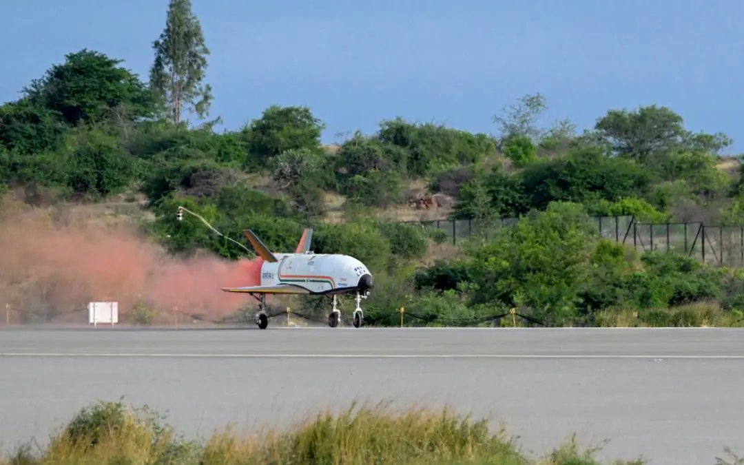 RLV at the Chitradurga Aeronautical Test Range runway | Photo: ANI