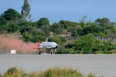 Self regulated landing test of RLV: Hat-trick success for ISRO