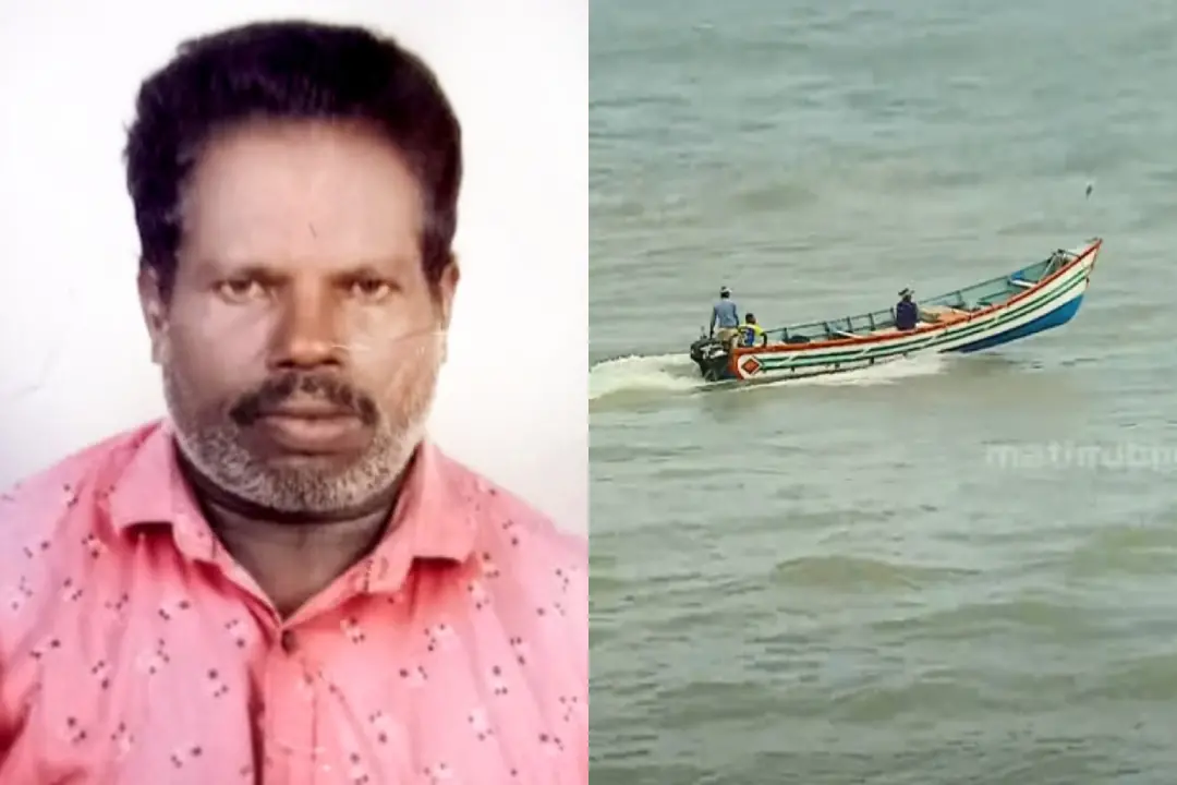Victor, fishermen aboard on a boat moves into the Muthalapozhi sea for fishing (file photo)