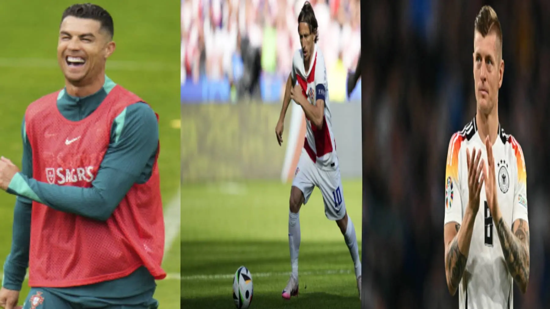 From (R) Toni Kroos, Luka Modric and Cristiano Ronaldo. l Photo: Agencies