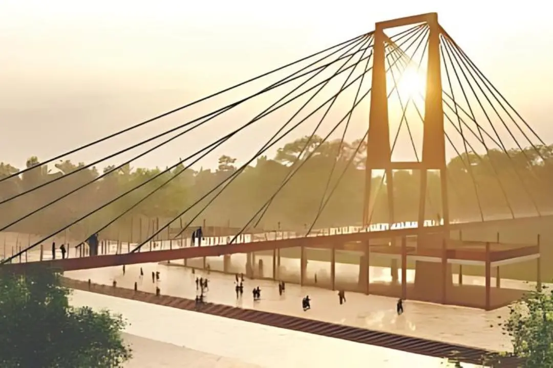 Model of the safety bridge to be constructed across the Pamba river | Mathrubhumi