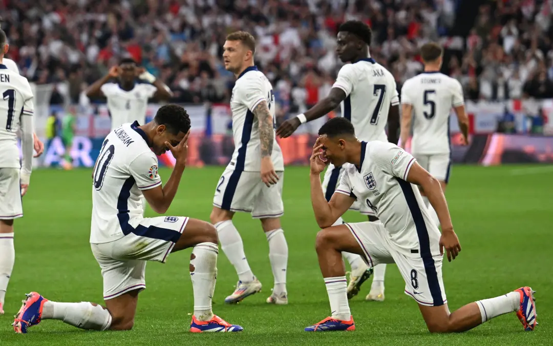 Bellingham after scoring the goal | AFP