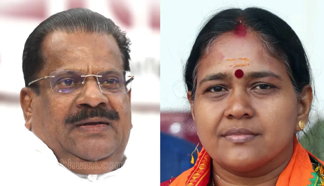 EP Jayarajan, Sobha Surendran | Photo: Mathrubhumi