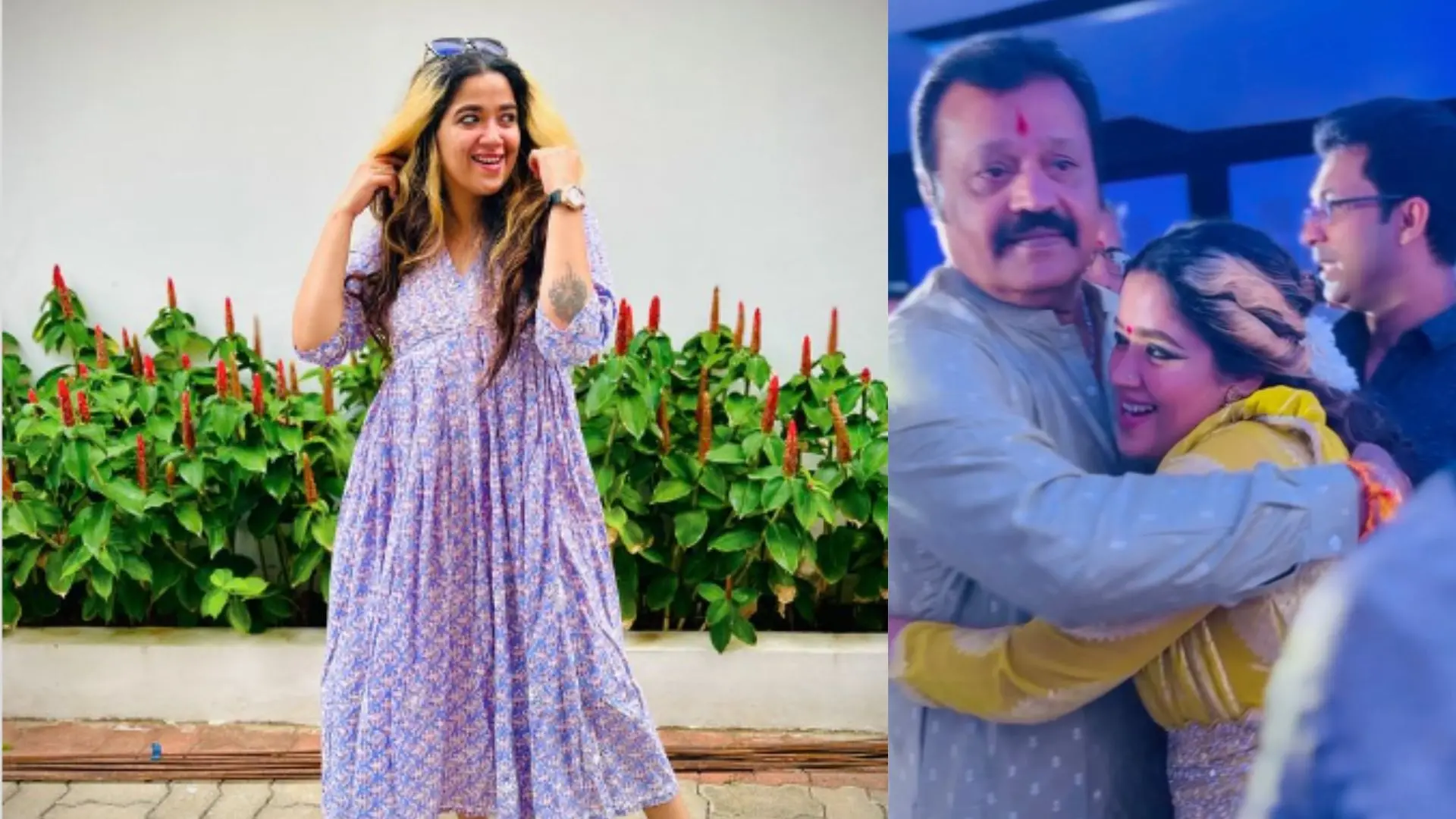 Abhirami Suresh, Suresh Gopi | Photo: instagram/ebbietoot