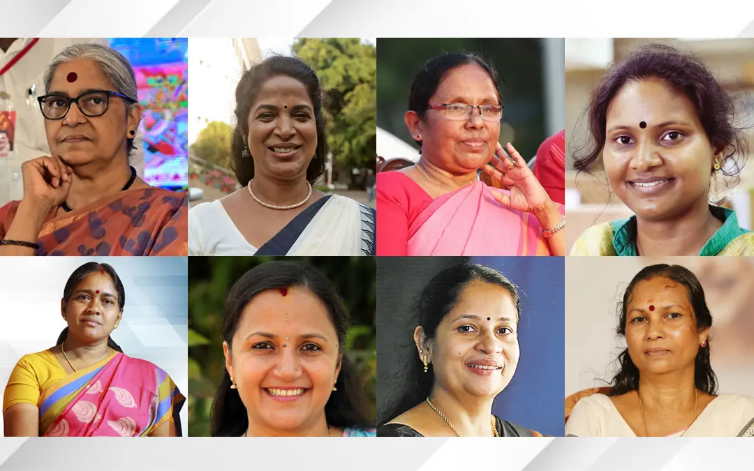 Women candidates of prominent political parties | Photo: Comyan