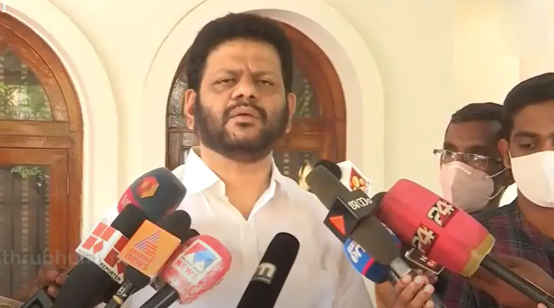 VK Sreekandan | Photo: Screengrab, Mathrubhumi