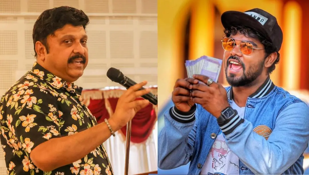 Transport Minister K B Ganeshkumar, YouTuber Sanju Techy | Photo: MBI, Social Media