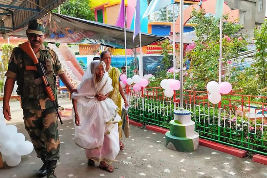 Repolling underway in two booths in West Bengal