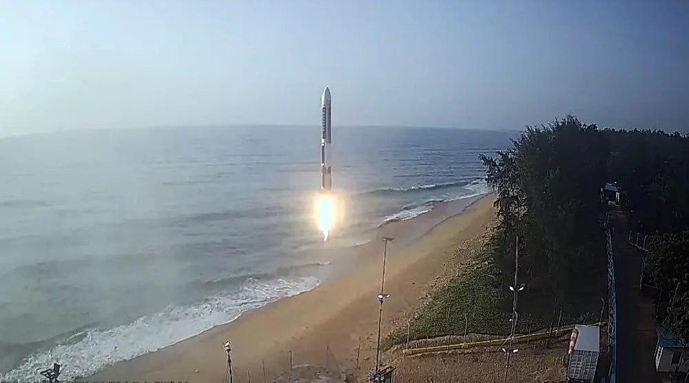 Agnikul Cosmos successfully test-launched the Agnibaan rocket | ANI
