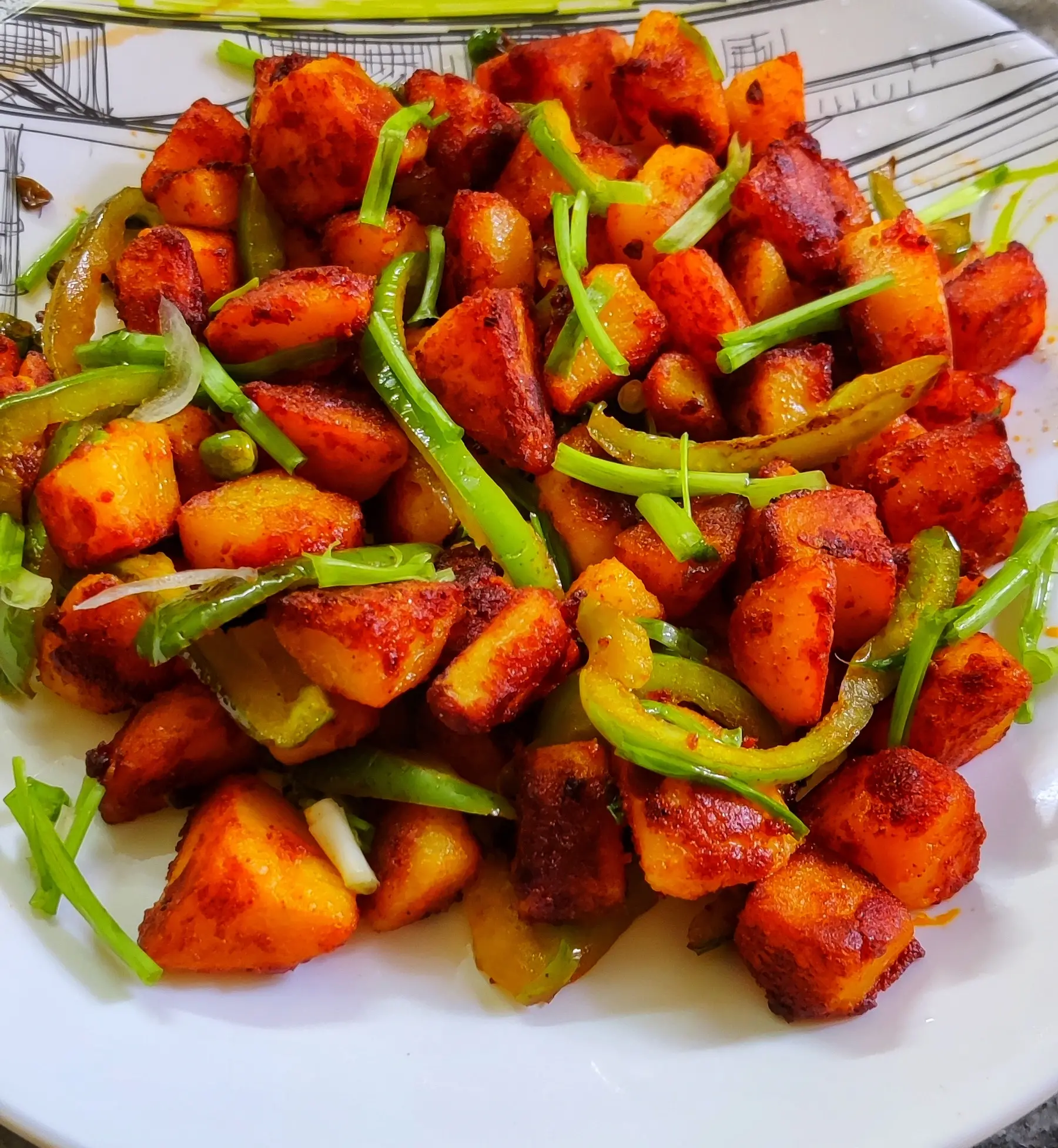 spicy potato fry